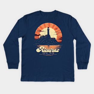 Alcatraz Swim Team Kids Long Sleeve T-Shirt